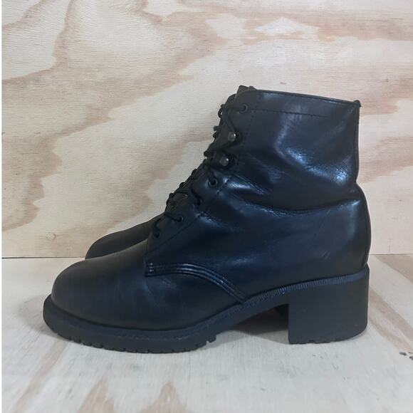 Landrover - Mid Chunky - Combat Boots - Black - Women's - 9 - Picture 3 of 9